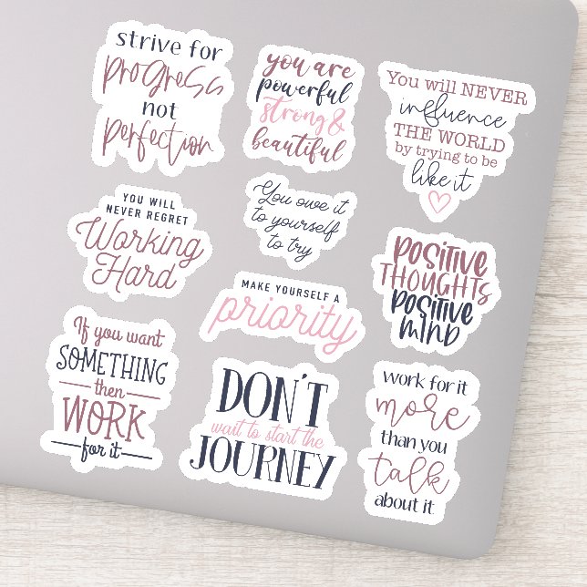 Chase That Dreams 10pc Waterproof Pegatina Set (Detalle)