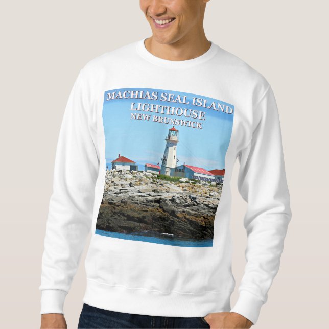 Chasis de sudadera del faro de la isla de las foca (Anverso)