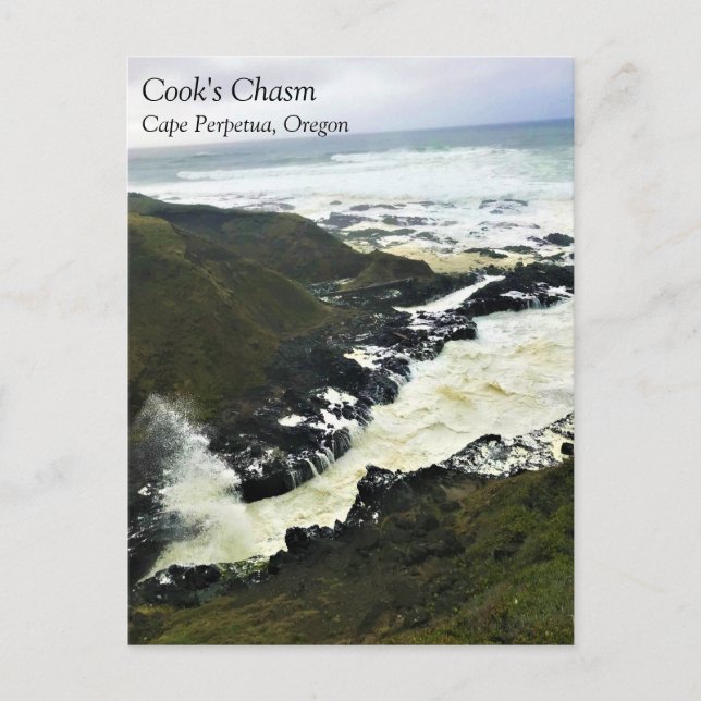 Chasm de Coco, Cabo Perpetua, postal de la costa d (Anverso)