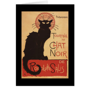 Chat Noir Cabaret Troupe Poster Promo Gato Negro