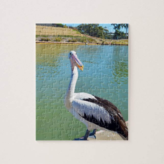 Chat posterior Pelican, rompecabezas de jigsaw (Vertical)