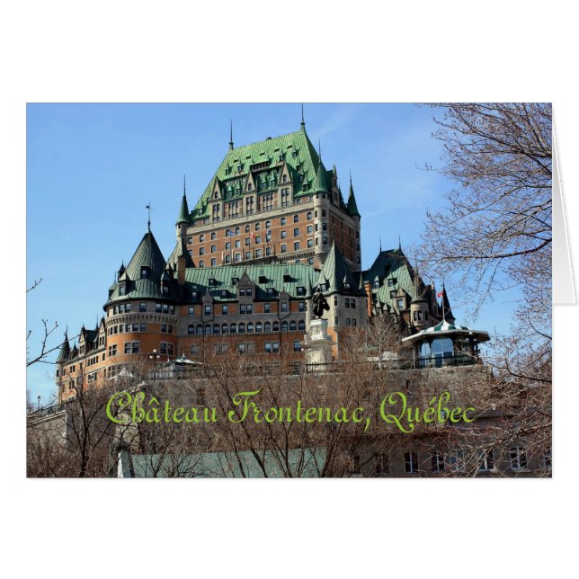 Château Frontenac, Quebec, Canadá (Anverso (Horizontal))