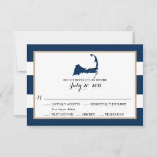 Chatham Cape Cod con corazón   Menú RSVP de boda