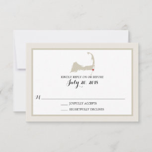 Chatham Cape Cod con corazón   RSVP de boda