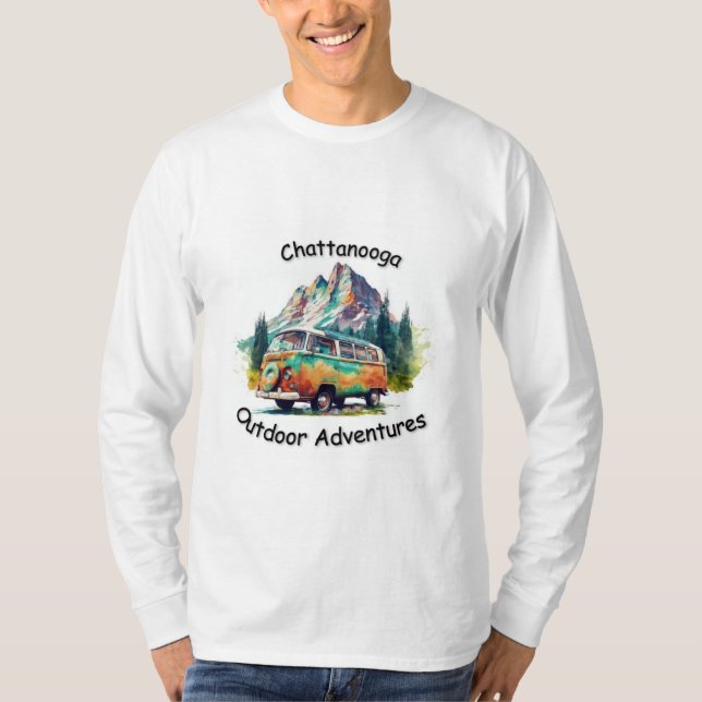Chattanooga de Larga Manga Aventura Camiseta Al Ai (Anverso)