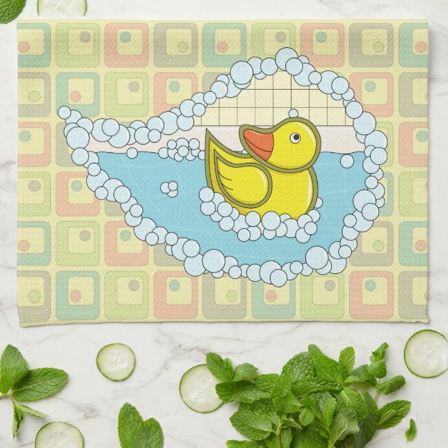 Chaucer la toalla de cocina de pato de goma (Doblado)