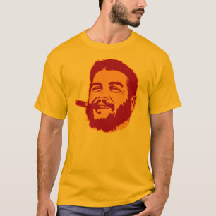 Che Guevara con camiseta retrato de cigarro
