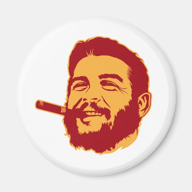Che Guevara con imán retrato de cigarro (Frente)