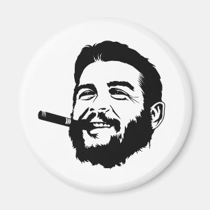 Che Guevara con imán retrato de cigarro