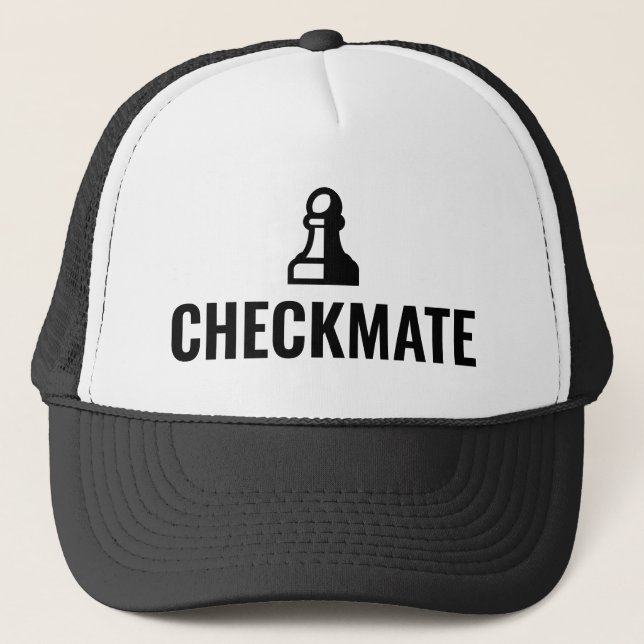 CheckMate sombrero de camionera de peones de ajedr (Anverso)