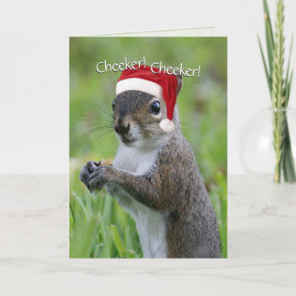 ¡Cheeker de Santa Squirrel™! ¡Cheeker! Navidad