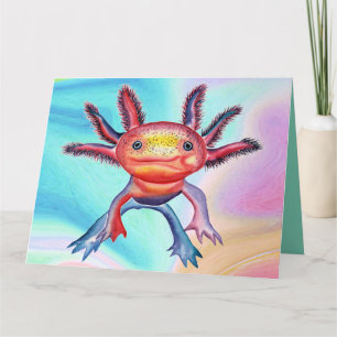 Cheeky Axolotl todas las ocasiones tarjeta de salu