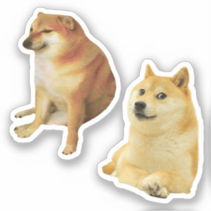 Cheems + Doge Memes Pegatinas Pack