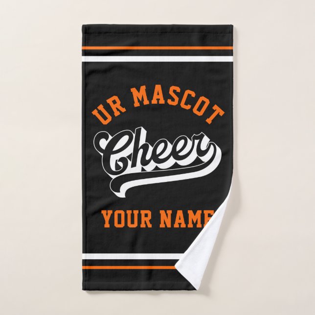 Cheer Script, Custom Name, Cheer Team Personalized (Toalla de mano)