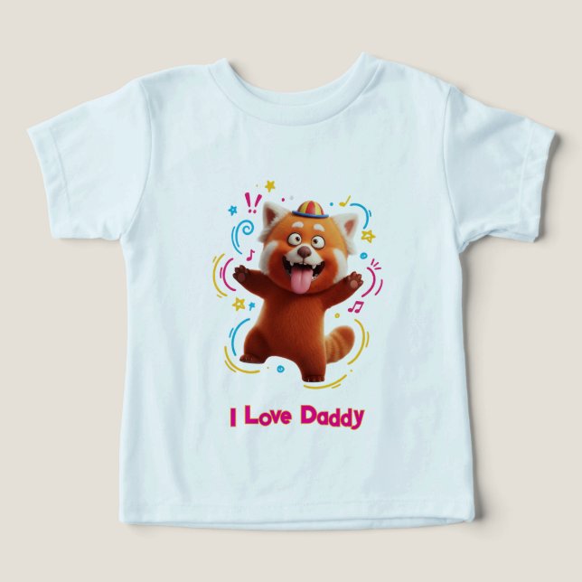 Cheerful Red Panda 3D Cartoon  (Diseño delantero )