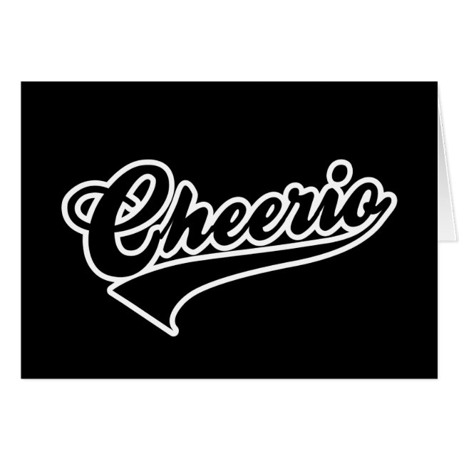 Cheerio Card (Anverso (Horizontal))