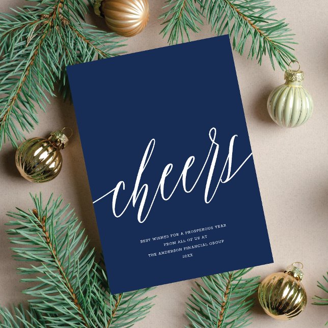Cheers modernos, tarjeta de vacaciones no fotográf (Subido por el creador)