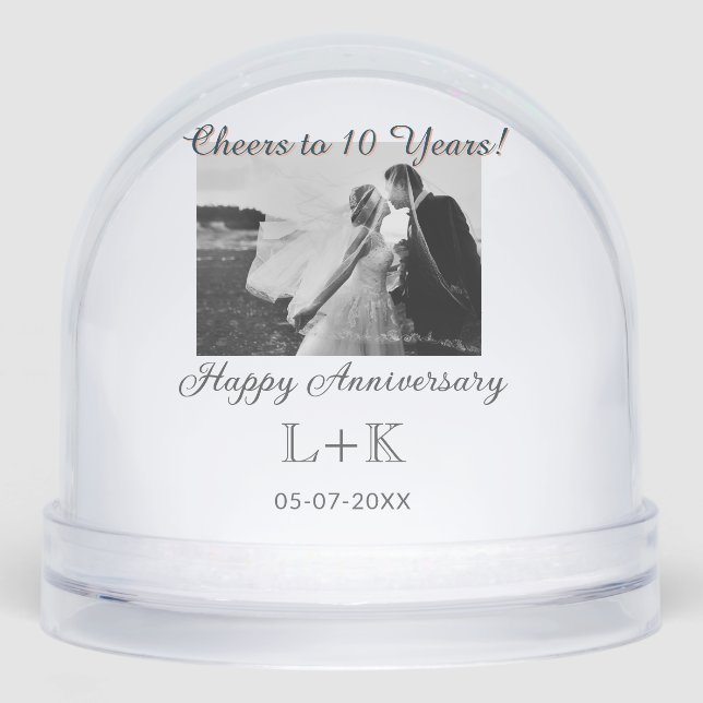 Cheers to 10 Years happy anniversary add photo dat (Anverso)