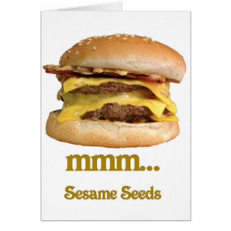 cheeseburger -… semillas de sésamo mmm