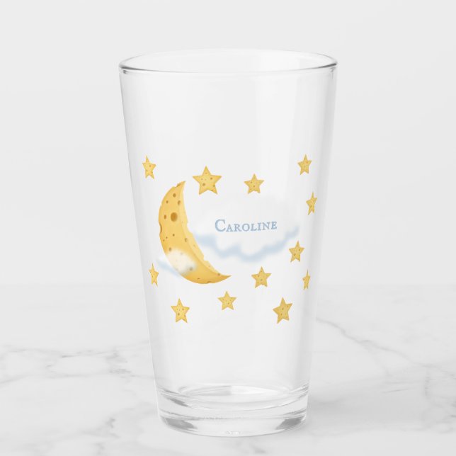 Cheesy Moon & Stars Personalizado Fluffy Cloud Cut (Anverso)