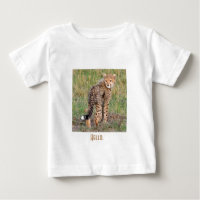 Cheetah Cub Mirándote. Camiseta para bebés
