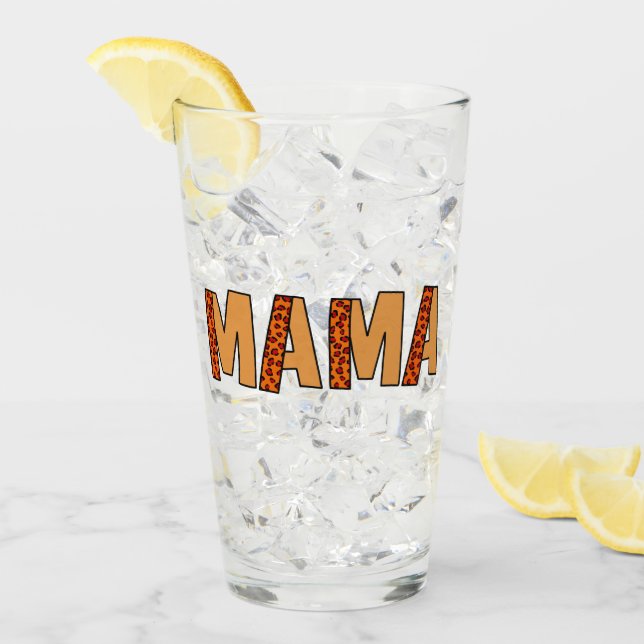 Cheetah Print Leopard Mom (Anverso (hielo))