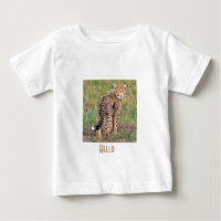 CheetahCubLookingAt You.png Camiseta para bebés