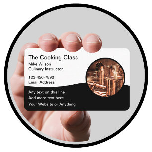 Chef Clásico Y Tarjetas De Negocios Para Temas Cul