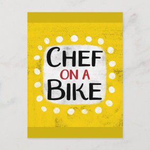 Chef Con Postales De Bicicleta