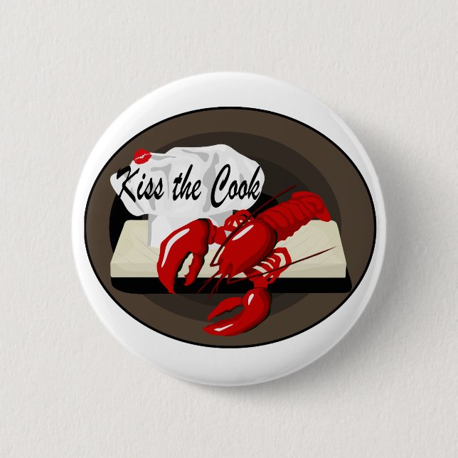 Chef de langosta besa el botón de Cocina (Anverso)