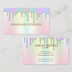 Chef de panadería con logotipo, tarjeta de visita 