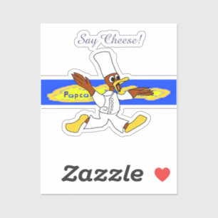 Chef Ducky Kazoo dice Pegatina de cámara de queso