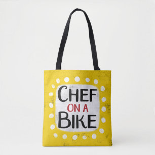 Chef En Una Bolsa De Bicicletas