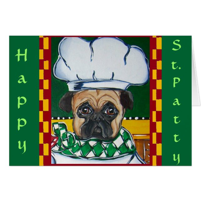 Chef Irlandés Pug (Anverso (Horizontal))