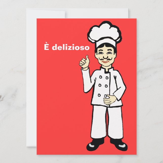 Chef italiano - È delizioso (Anverso)