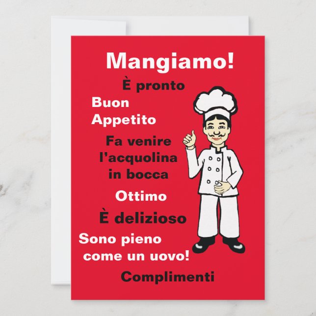Chef italiano - Mangiamo (Anverso)