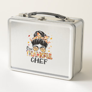 Chef One Thanky Messy Bun Women Acción de Gracias 