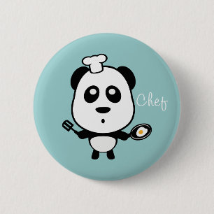 Chef Panda Botón