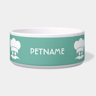 Chef personalizado color mascota cuencos