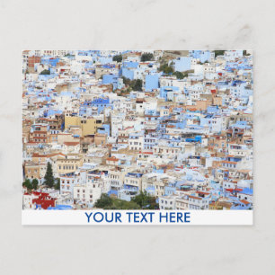 Chefchaouen personalizable, postal de Marruecos