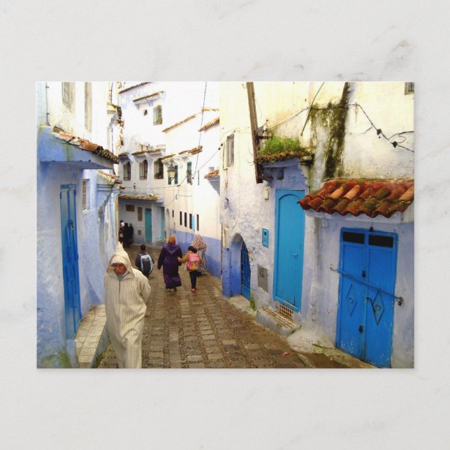 Chefchaouen, postal de Marruecos (Anverso)
