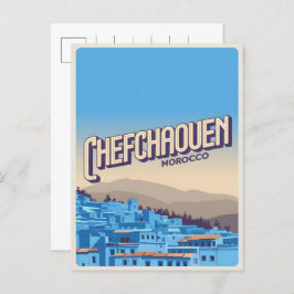 Chefchaoun de postal de viaje de Marruecos, regalo