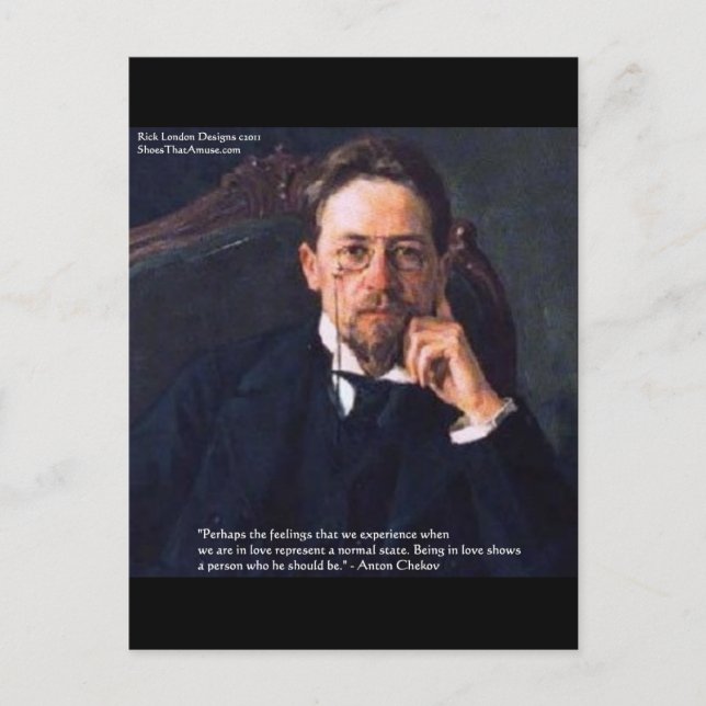 Chekhov "Love Normal State" Cita Regalos Tarjetas  (Anverso)