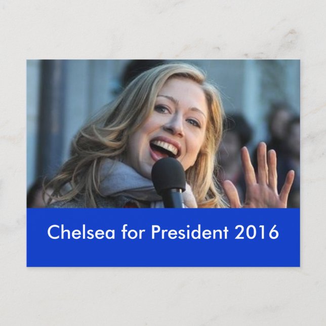Chelsea por la tarjeta postal presidencial 2016 (Anverso)