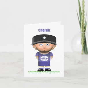 Chelski (Chelsea) Tarjeta Divertida de Fútbol