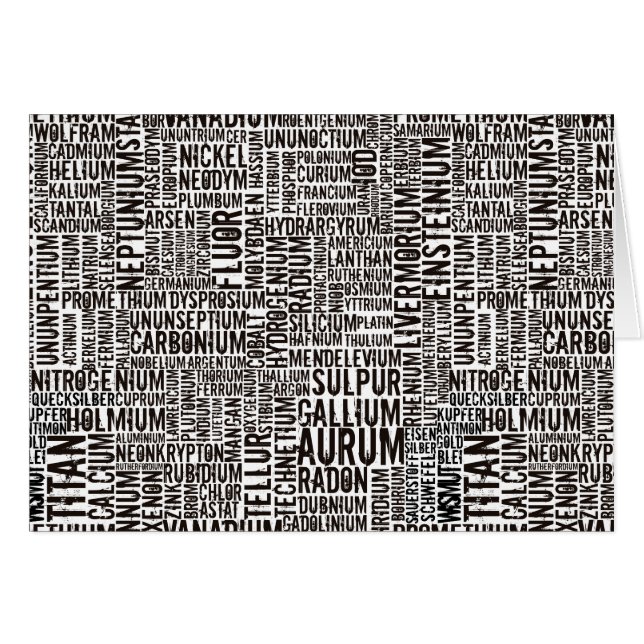 Chemische Elemente (Anverso (Horizontal))