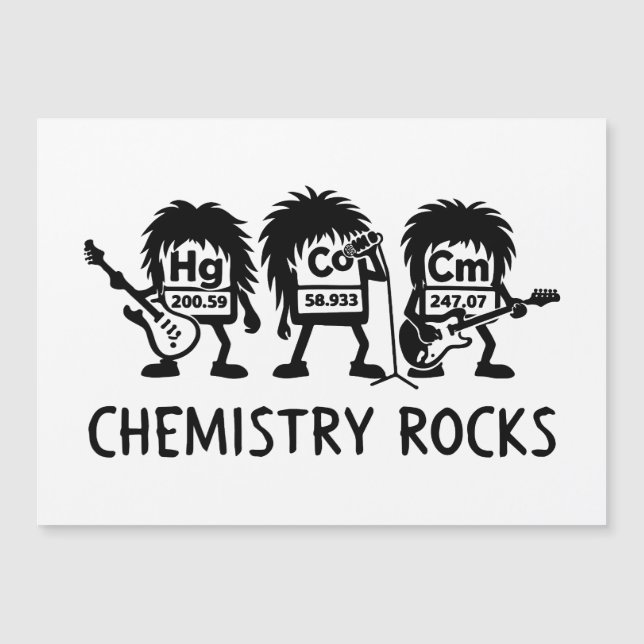 Chemistry Rocks Science Rock Band (Anverso)