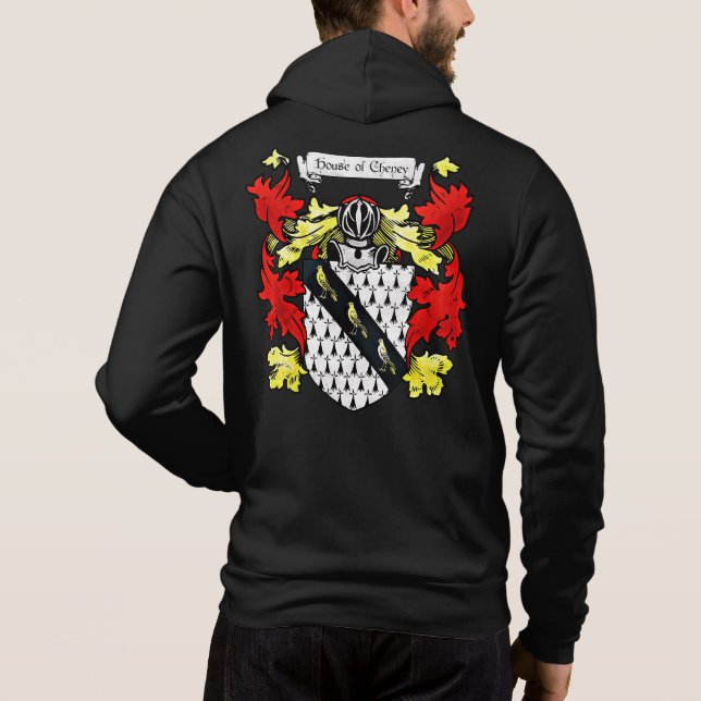 Cheney - Escudo de Armas Sudadera con Capucha para (Reverso)