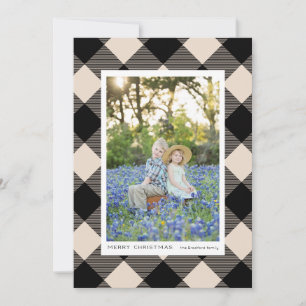 Cheque de búfalo negro colocado en feriado con fot