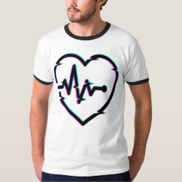 Cheque del corazón camiseta de cantante básica mas